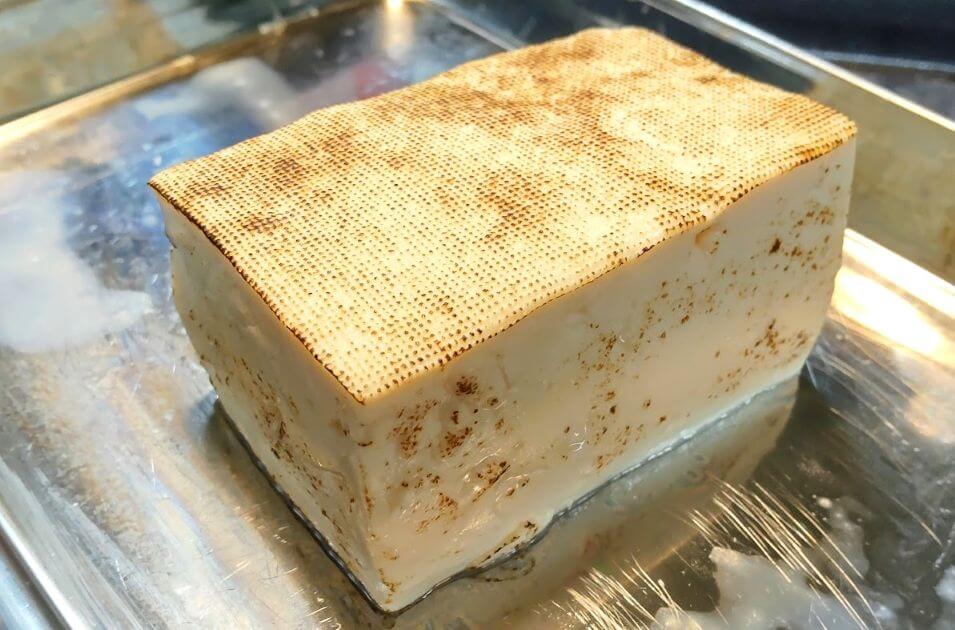 豆の味が濃い バーナー焼き豆腐
