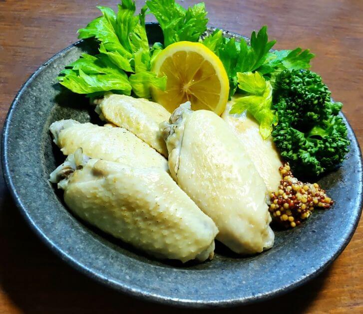 バーナー処理低温手羽先のレモンマスタード